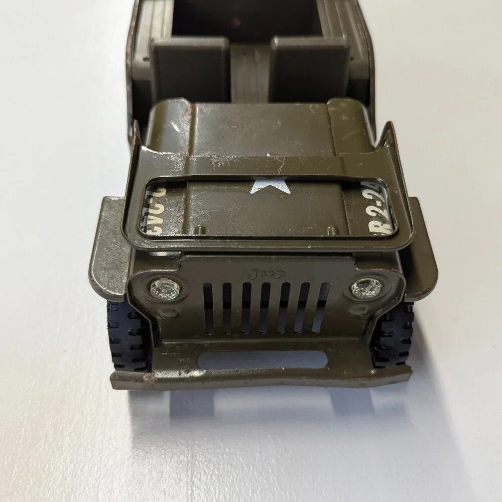 Vintage Tonka Metal Military Jeep